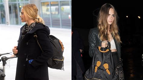 Cara Delevingne and the Monogrammed Burberry Backpack